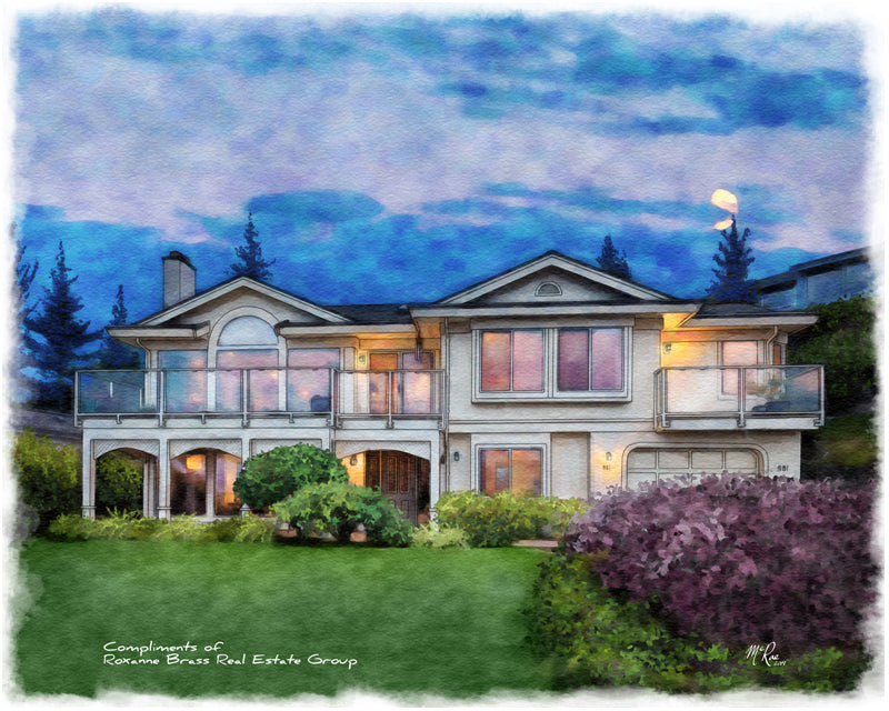 A beautiful painting of your clients home