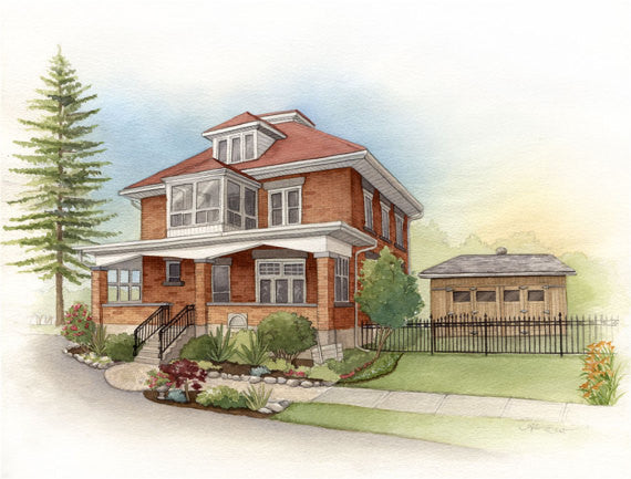 Custom House Painting as a wedding gift