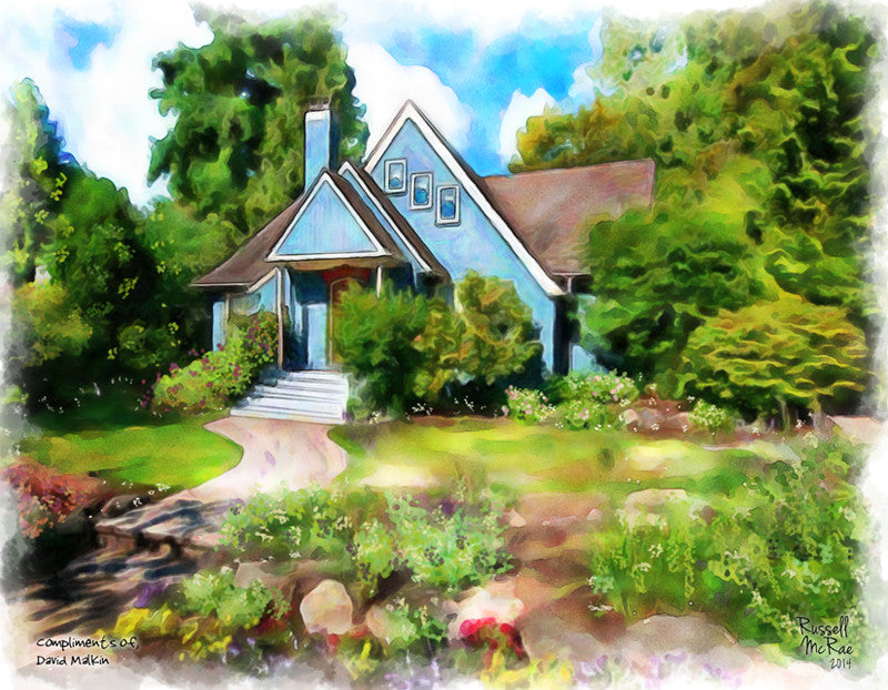 A wonderful house Portrait for David Malkin