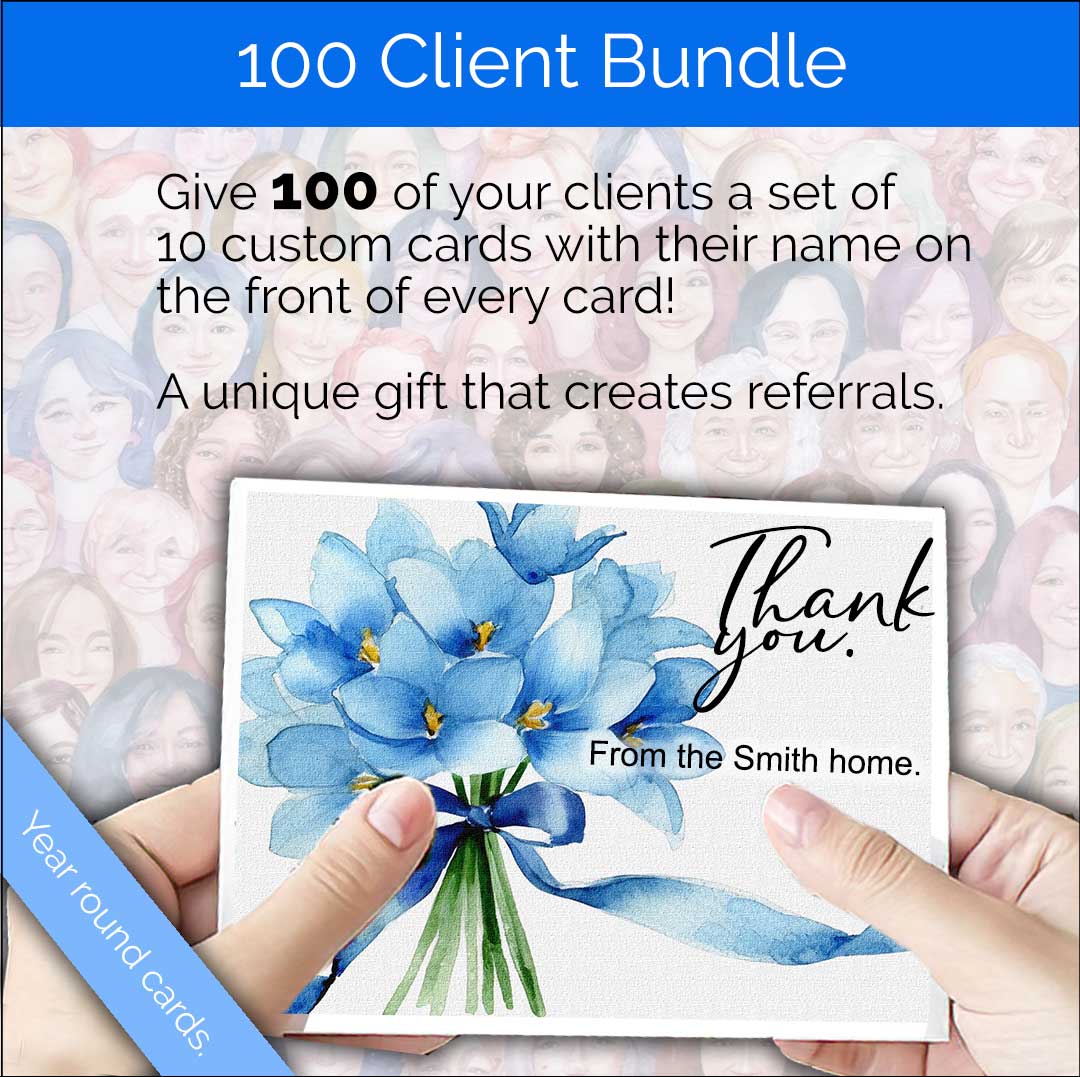 Client Face Card 100 client Card bundle – McRae Portraits
