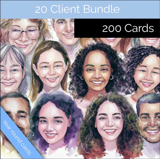 20 client Card bundle