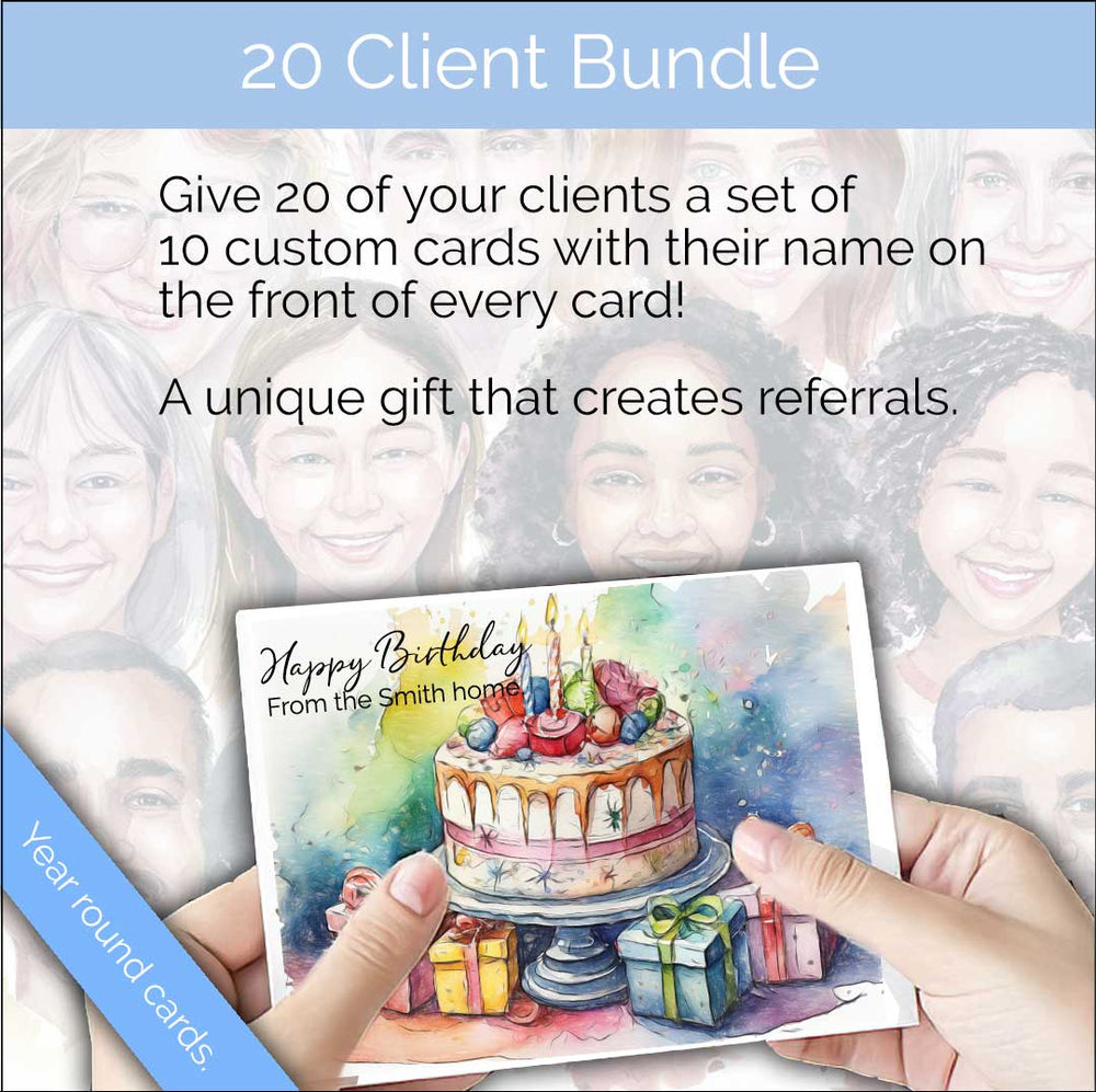 20 client Card bundle