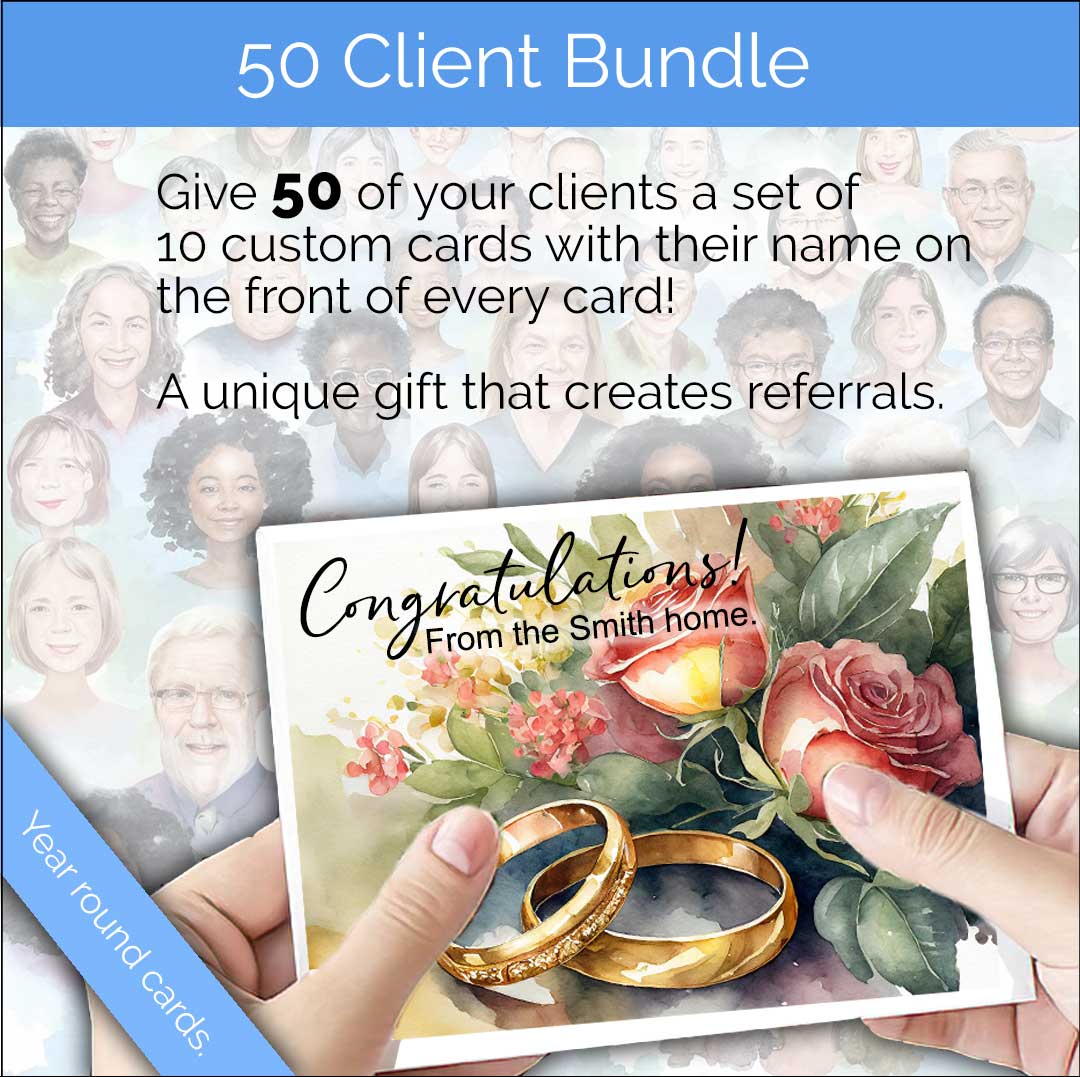 Client Face Card 50 client Card bundle – McRae Portraits